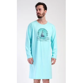 Pánská noční košile s dlouhým rukávem Jachting Pánská noční košile s dlouhým rukávem Jachting