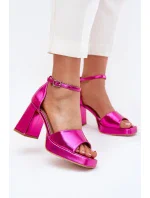 Sandály na podpatku  model 215001 Step in style