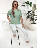 Dámské tyrkysové tričko WOMAN FashionStreet RY2553