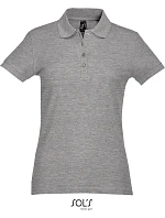 SOL'S Passion Dámské piqué polo 25.1338 melange grey SOL'S Passion Dámské piqué polo 25.1338 melange grey