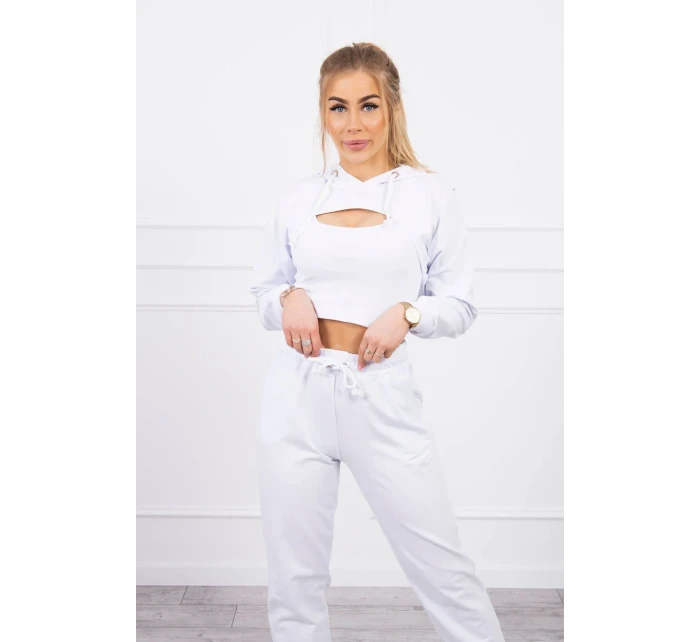 Bavlněná 3dílná souprava bílá