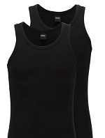 Pánský nátělník 2ks 50325406 001 černá Hugo Boss