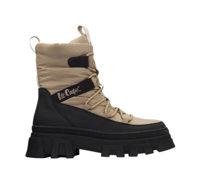 Dámské sněhové boty W LCJ-24-47-3143LA Béžová s černou - Lee Cooper Dámské sněhové boty W LCJ-24-47-3143LA Béžová s černou - Lee Cooper