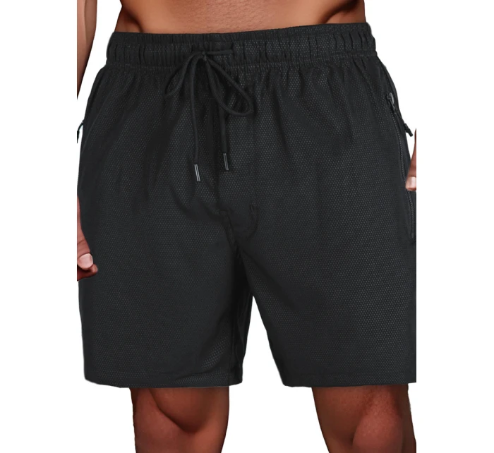 Pánské tmavě šedé šortky FashionStreet SX2529 Pánské tmavě šedé šortky FashionStreet SX2529