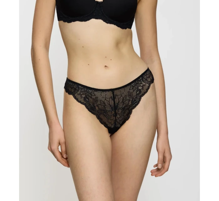 Dámské kalhotky Amourette Charm Highleg Brazilian - BLACK - černé 0004 - TRIUMPH