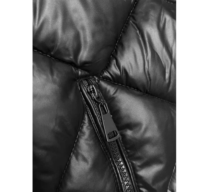 Černá prošívaná bunda pro přechodné období model 21245941 - W COLLECTION