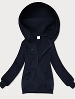 Dámská rozepínací mikina s kapucí S'West navy blue (B-12#)