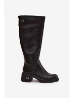 Kozačky na podpatku model 218479 Step in style Kozačky na podpatku model 218479 Step in style