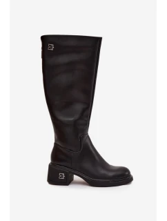 Kozačky na podpatku  model 218479 Step in style