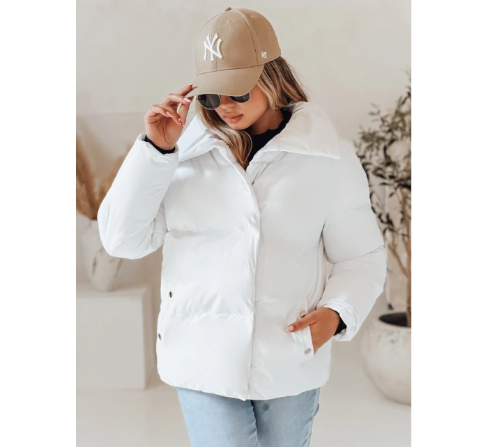 Dámská prošívaná zimní bunda LARO bílá FashionStreet TY4956