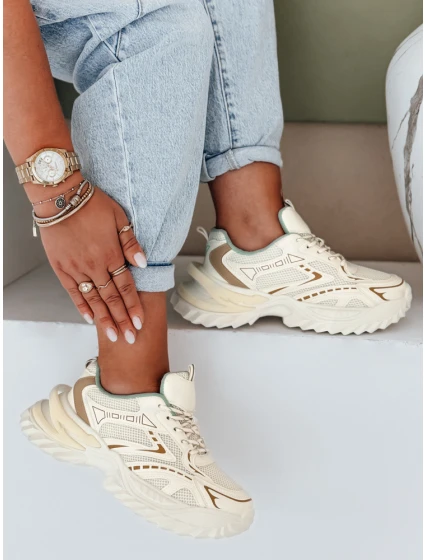 Dámské sportovní béžové tenisky FashionStreet ZY1008