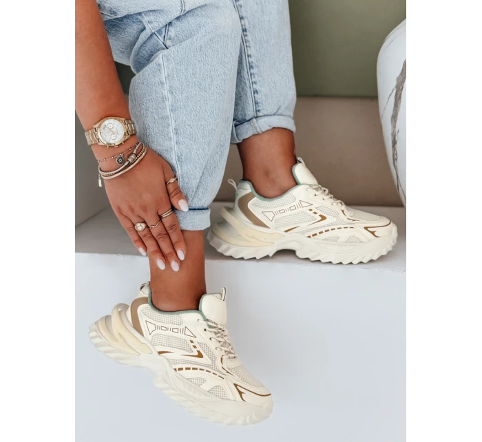 Dámské sportovní béžové tenisky FashionStreet ZY1008