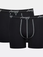 Pánské boxerky Start Short C2P box - BLACK - černé 0004 - SLOGGI
