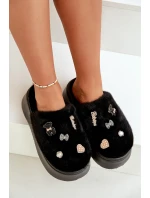 Dámské Kožené Pantofle Na Silné Podešvi S Černé model 21677965 - Boto Dámské Kožené Pantofle Na Silné Podešvi S Černé model 21677965 - Boto