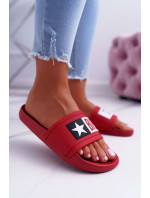 Dámské módní pantofle Big Star - červené