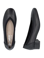 Dámské kožené lodičky 43452-00 černé - Rieker Dámské kožené lodičky 43452-00 černé - Rieker