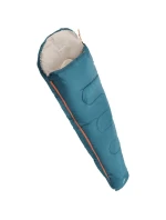 MUMIA TURISTICKÉ POSTELE XXL 230x80/50 cm MODRÉ ČERVENÉ LÍSTKY