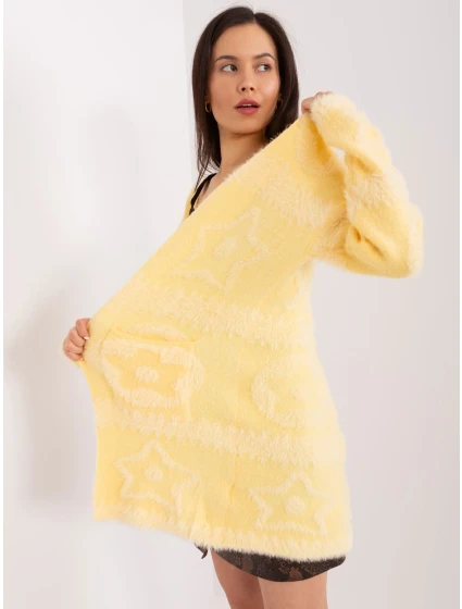 Sweter AT SW model 19034225 jasny żółty - FPrice