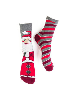 Vánoční asymetrické dámské ponožky model 18881685 3540 - Steven