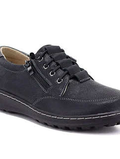 Pohodlné černé dámské polobotky model 22343103 - VINCEZA