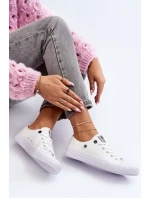 Dámské Klasické Nízké Tenisky BIG STAR AA274010 Bile Dámské Klasické Nízké Tenisky BIG STAR AA274010 Bile