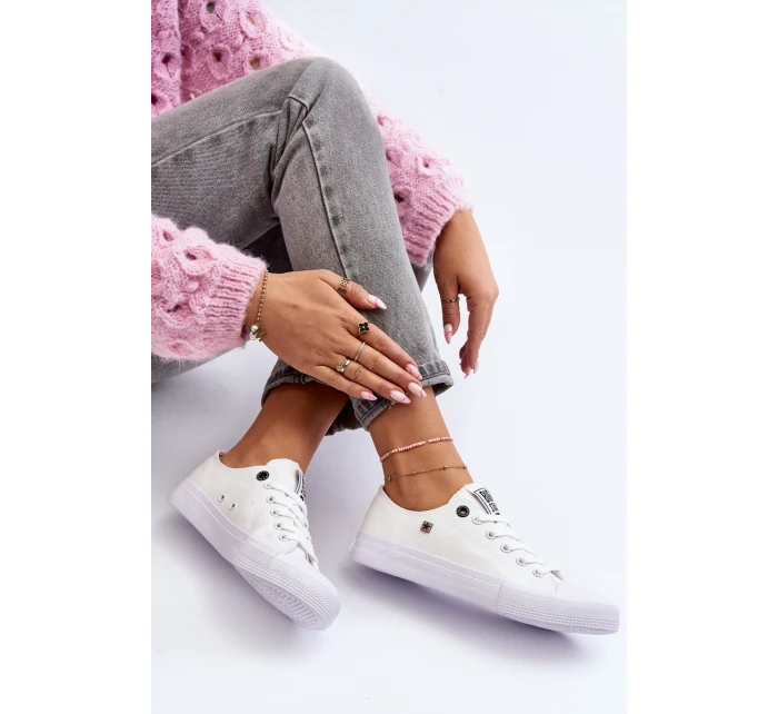 Dámské Klasické Nízké Tenisky BIG STAR AA274010 Bile Dámské Klasické Nízké Tenisky BIG STAR AA274010 Bile