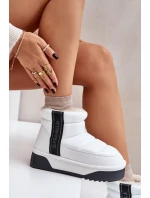 Nízké Sněhové Boty Na Tlusté Podešvi D.Franklin Bílé DFSH371011