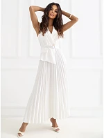 Sukienka IT SK model 22084284 ecru - FPrice Sukienka IT SK model 22084284 ecru - FPrice