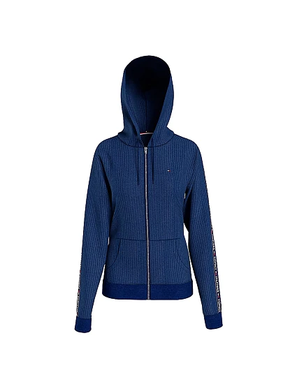Dámská velurová mikina s kapucí UW0UW03219-DW5 - Tommy Hilfiger Dámská velurová mikina s kapucí UW0UW03219-DW5 - Tommy Hilfiger