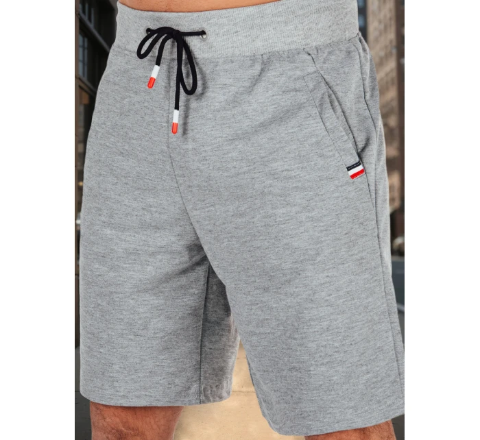 Pánské šedé teplákové šortky Dstreet SX2485