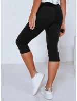 Dámské 3/4 legíny s vysokým pasem černé FashionStreet UY2738