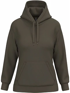 Kariban K 473 Dámská mikina s kapucí 20.K473 dark khaki