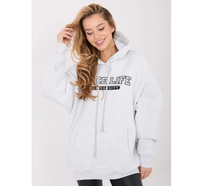 WT BL mikina A1066.53 světle šedá