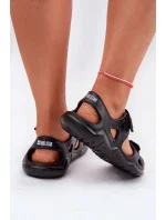 Dámské pěnové sandály na platformě Big Star – černé Dámské pěnové sandály na platformě Big Star – černé