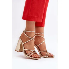 Sandály na podpatku model 193938 Step in style Sandály na podpatku model 193938 Step in style