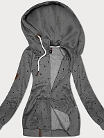 Dámská mikina s kapucí stars grey (2305)