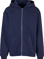 Build your Brand BY 285 Pánská mikina s kapucí z těžké bavlny "Fluffy" 56.0285 navy