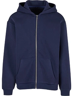 Build your Brand BY 285 Pánská mikina s kapucí z těžké bavlny "Fluffy" 56.0285 navy