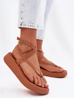 Dámské sandály na platformě Camel model 22038420 - Boto