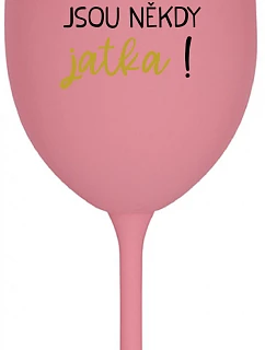 MATKA JSOU  růžová sklenice na víno 350 ml model 22161890 - Giftela