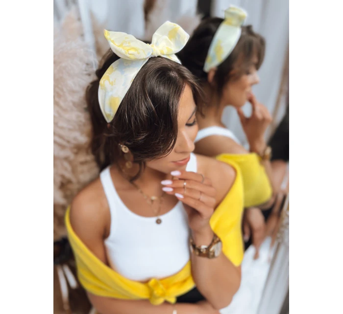 Dámská čelenka ANDOYA žlutá FashionStreet HY0027