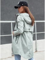 Dámská přechodná bunda parka s kapucí zelená Dstreet model 21979102 - FashionStreet