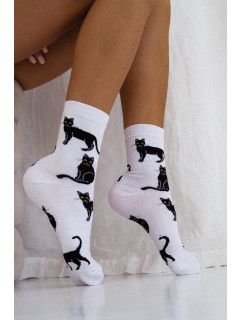 Dámské ponožky Milena 0200 Kočky 37-41