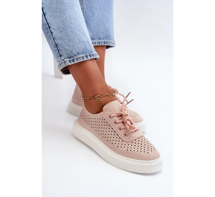 Tenisky Na Platformě Růžové model 21666344 - Boto Tenisky Na Platformě Růžové model 21666344 - Boto