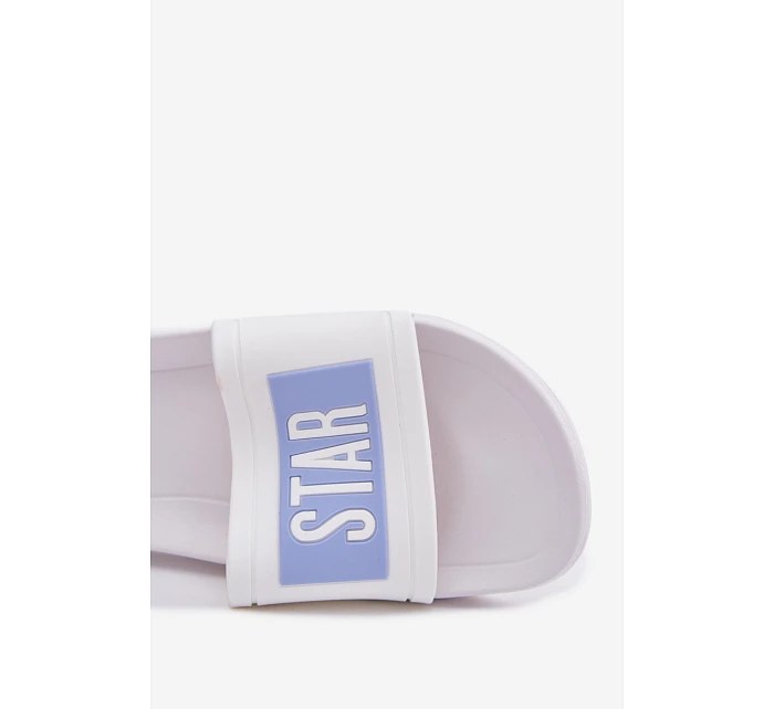 Dámské pantofle Big Star TT274A002 Bílomodré Dámské pantofle Big Star TT274A002 Bílomodré