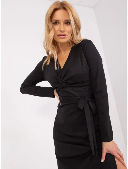 Sukienka LK SK model 19394536 czarny - FPrice Sukienka LK SK model 19394536 czarny - FPrice