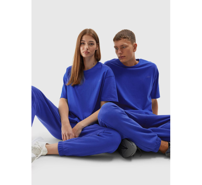 Unisex bavlněné tričko 4FAW23TTSHU0885-36S modré - 4F