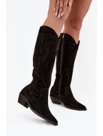 Kozačky na podpatku  model 220210 Step in style