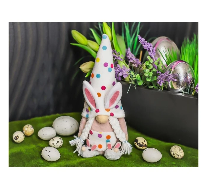 SKŘÍTEK SKŘÍTEK ZAJÍC 25CM HRÁŠEK DÍVKA JARNÍ DEKORACE