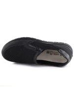 Dámská pohodlná textilní polobotka černá Unisoft 9026